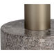 Monaco 19.75 X 17.75 inch Gold / Grey Marble / Charcoal Grey End Table